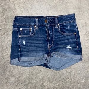 AEO denim shorts